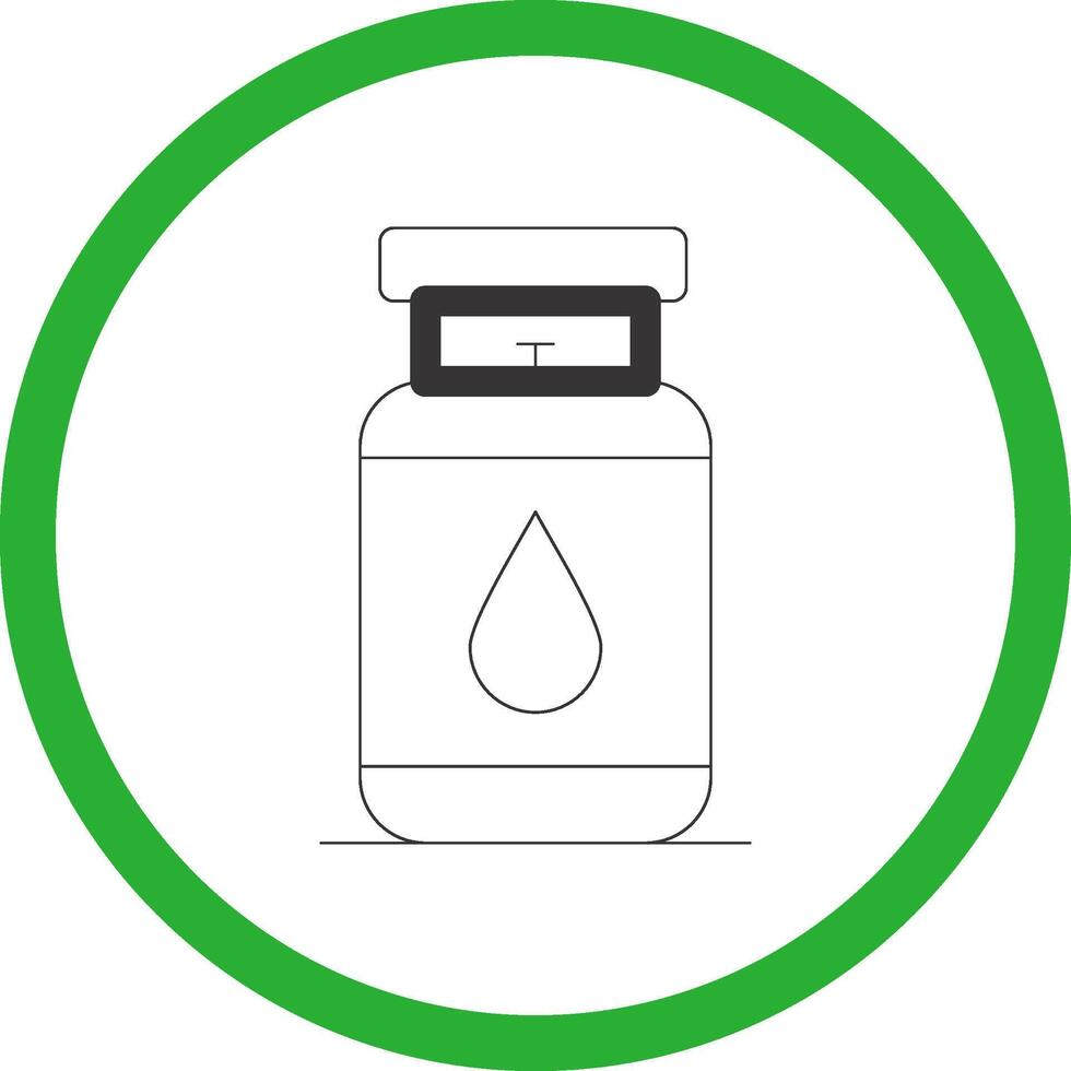 Gas Cylinder Creative Icon Design vector