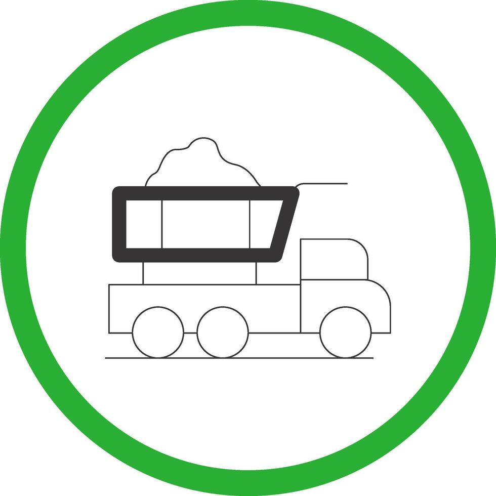 Dump Truck Creative Icon Design vector
