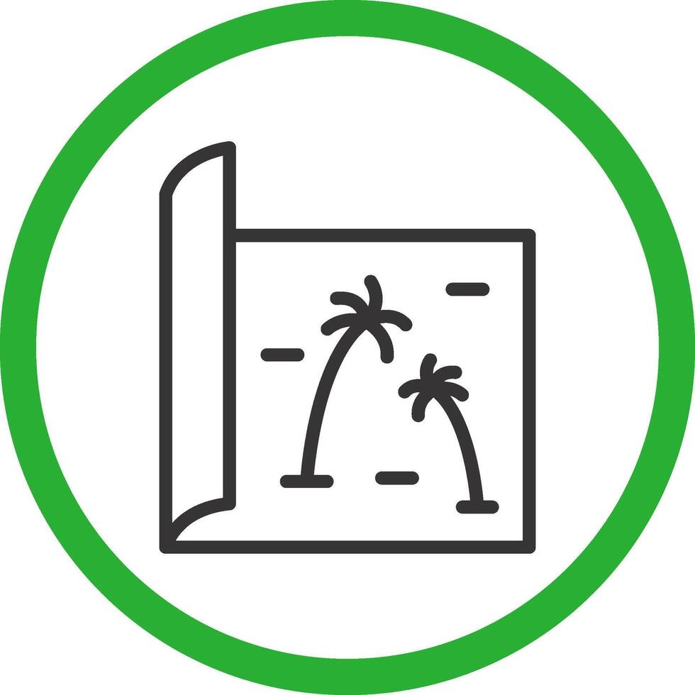 Map Creative Icon Design vector