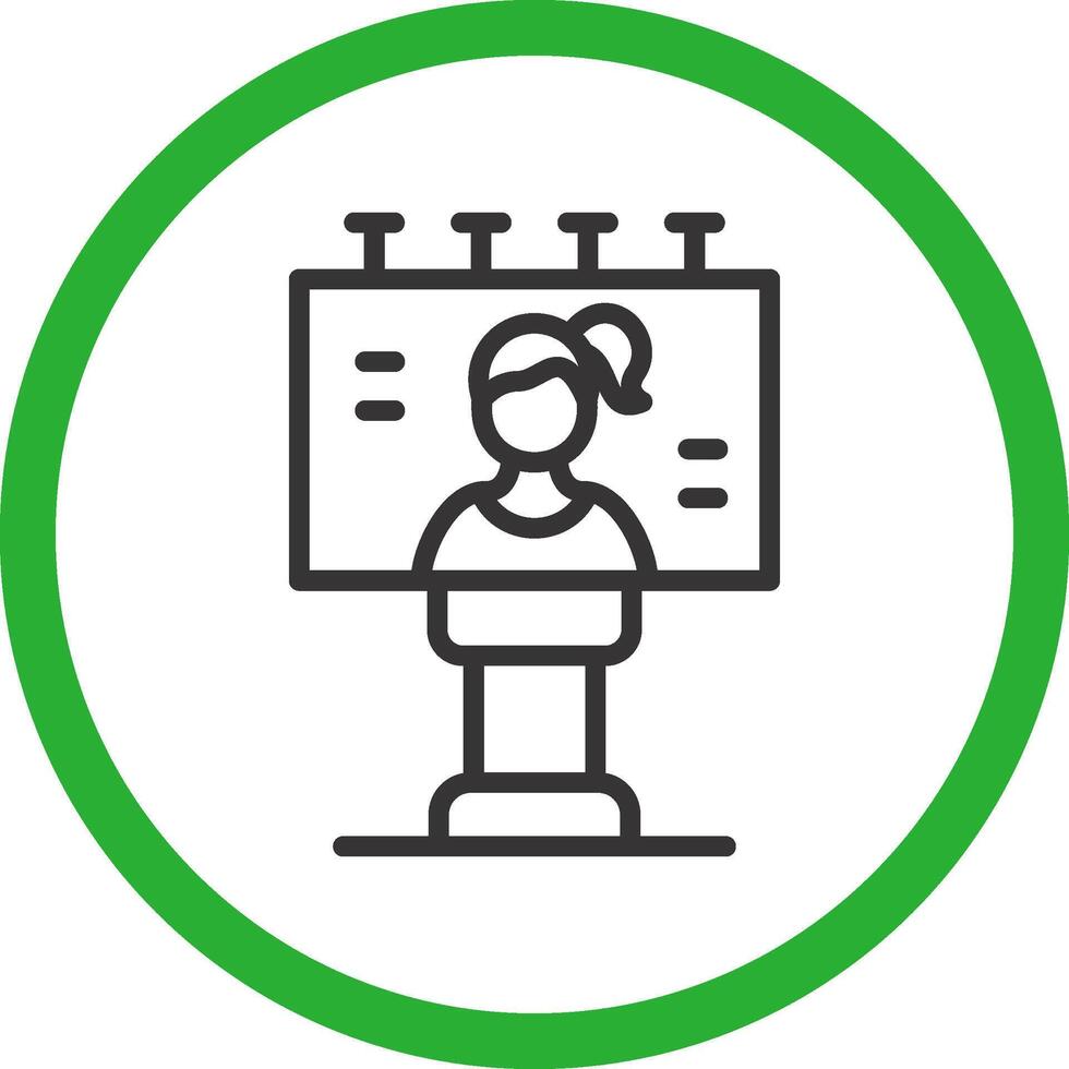 Billboard Creative Icon Design vector