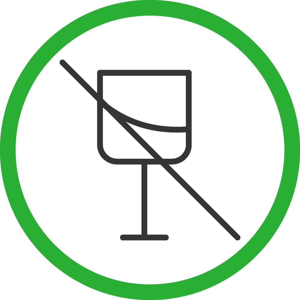 No Wine Creative Icon Design vector
