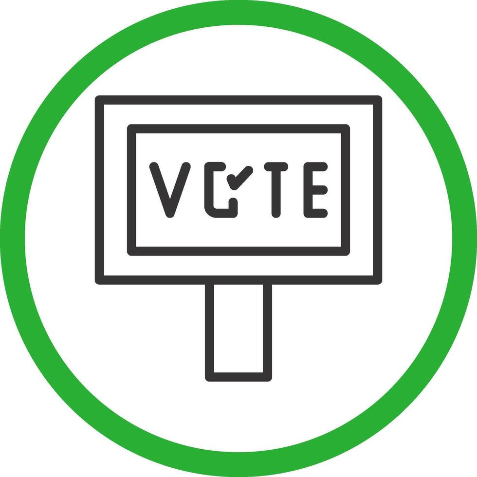 votar diseño de icono creativo vector