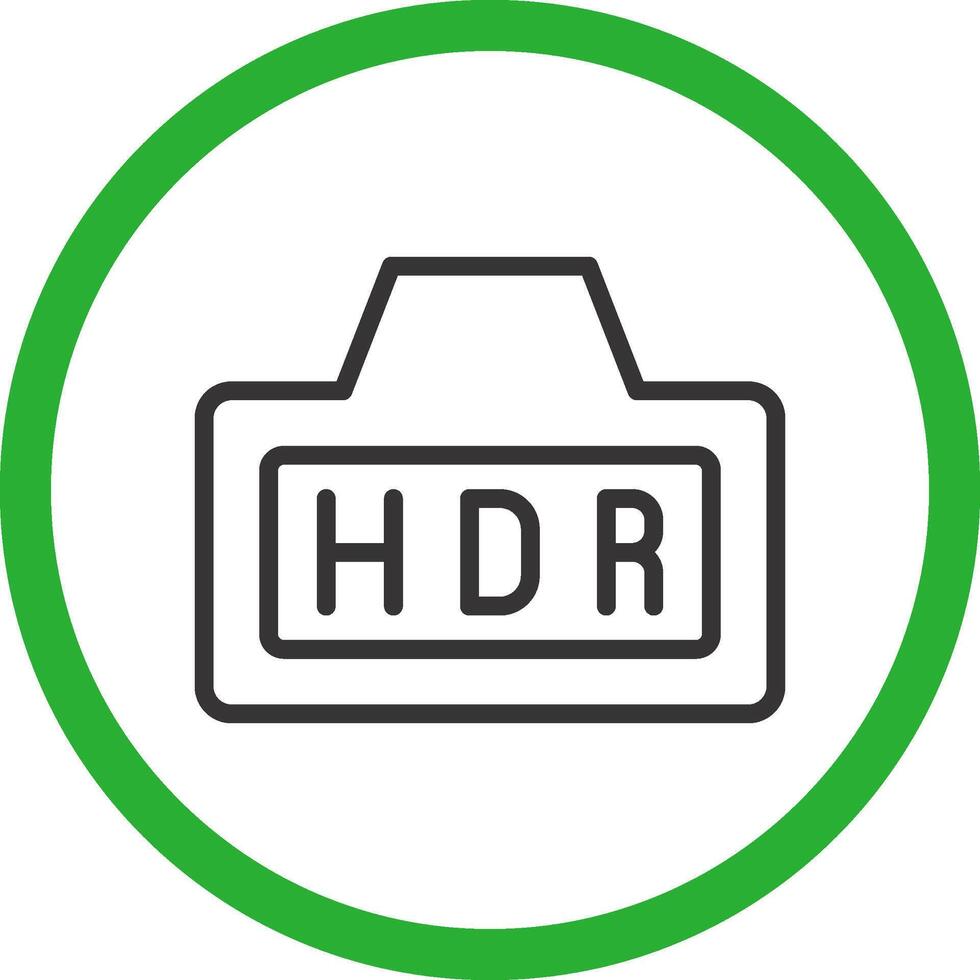 Hdr Creative Icon Design vector