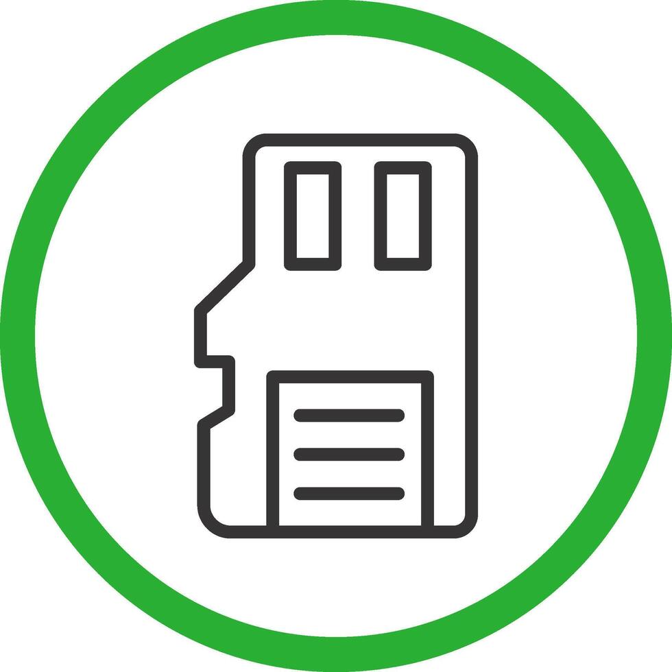 Sd Card Creative Icon Design vector