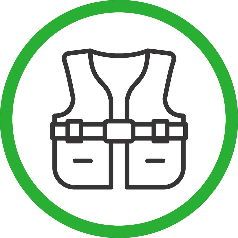 Life Jacket Creative Icon Design vector