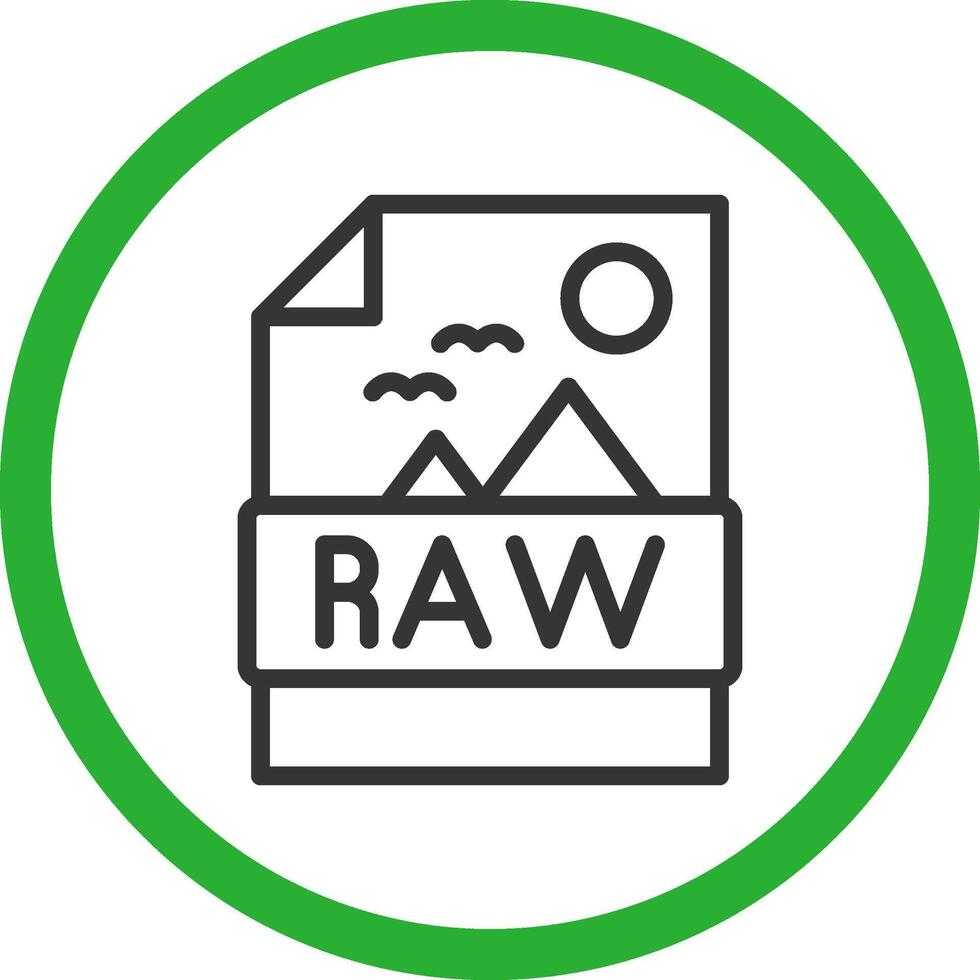 Raw Creative Icon Design vector
