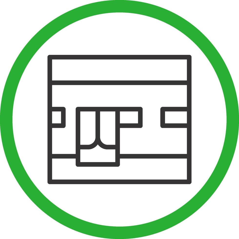 Kaaba Creative Icon Design vector