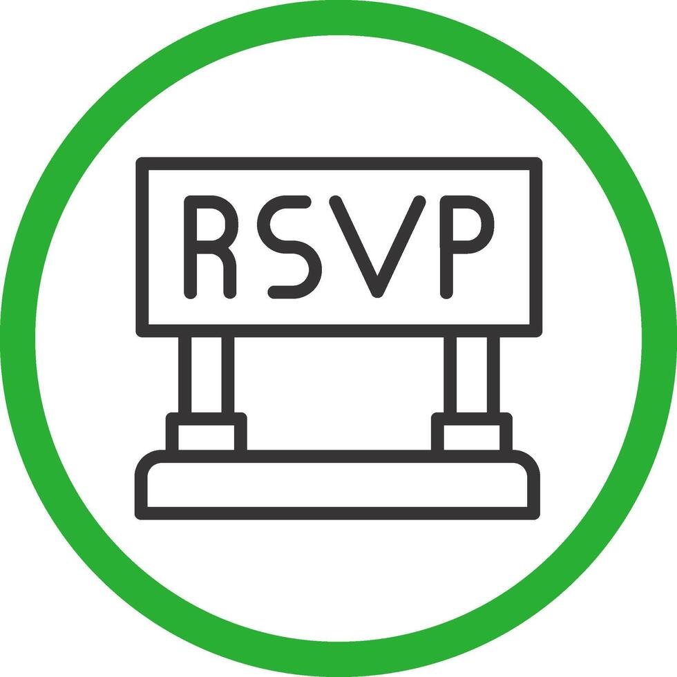 Rsvp Creative Icon Design vector