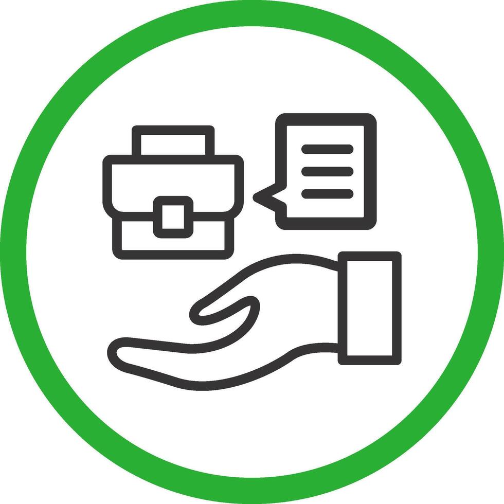 Job Offer Creative Icon Design vector