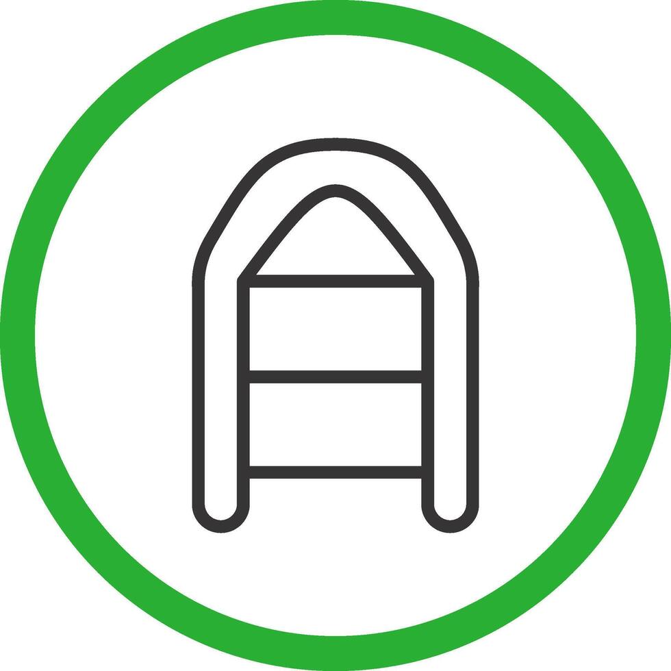 Inflatable Boat Creative Icon Design vector