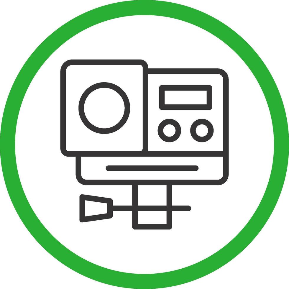 Action Camera Creative Icon Design vector