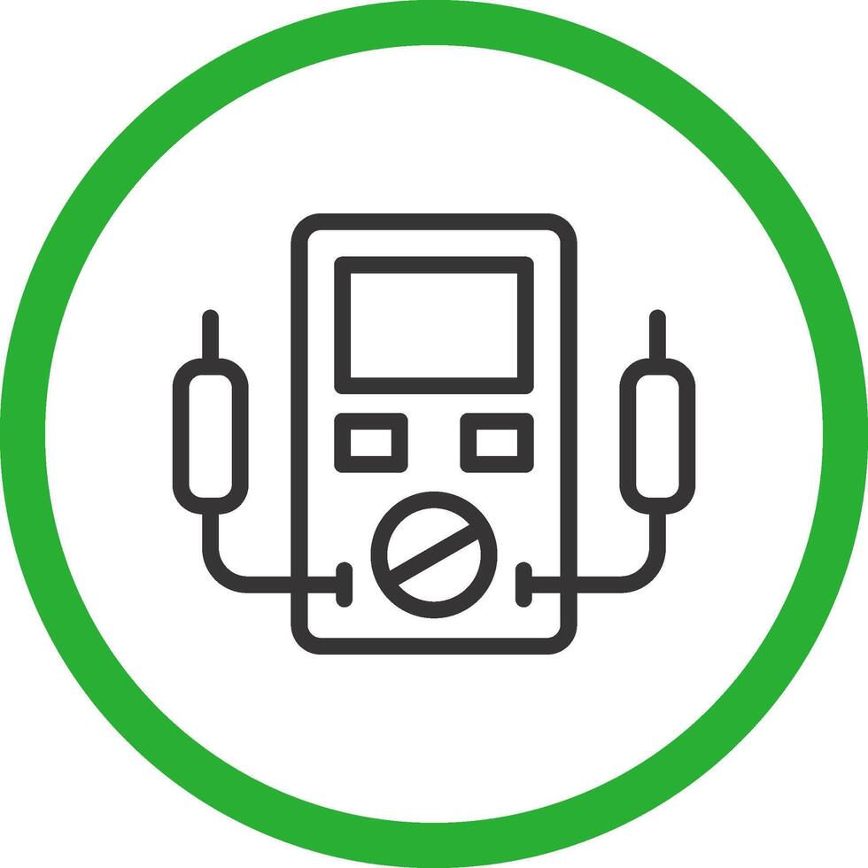 Voltmeter Creative Icon Design vector