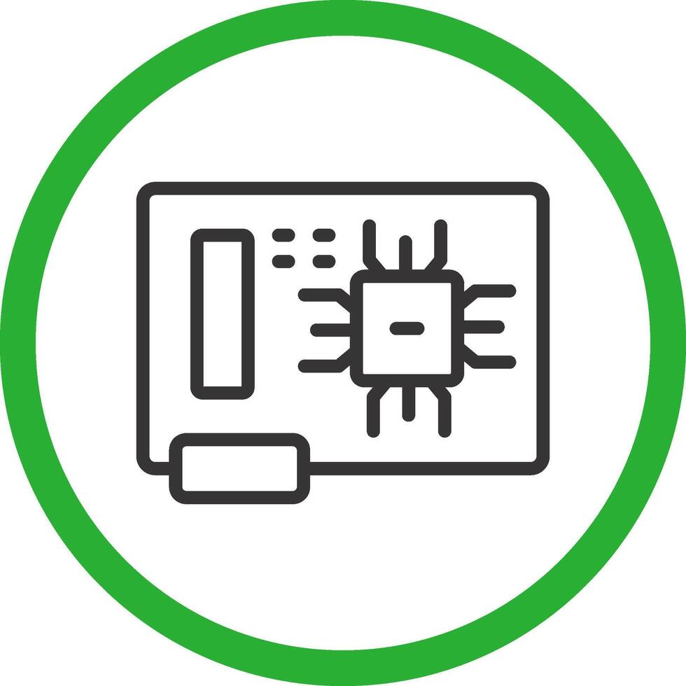 Circuit Board Creative Icon Design vector