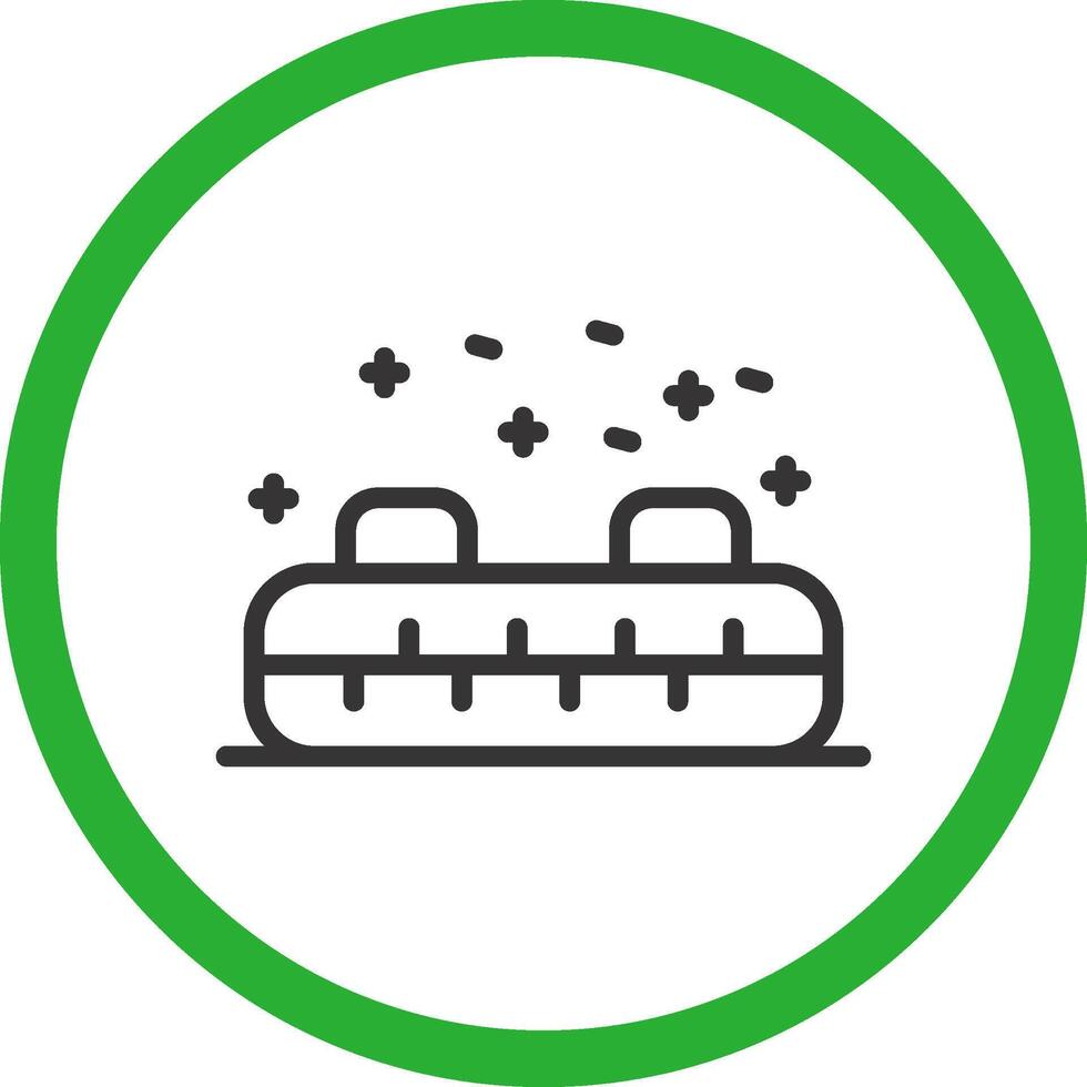 Inflatable Sled Creative Icon Design vector
