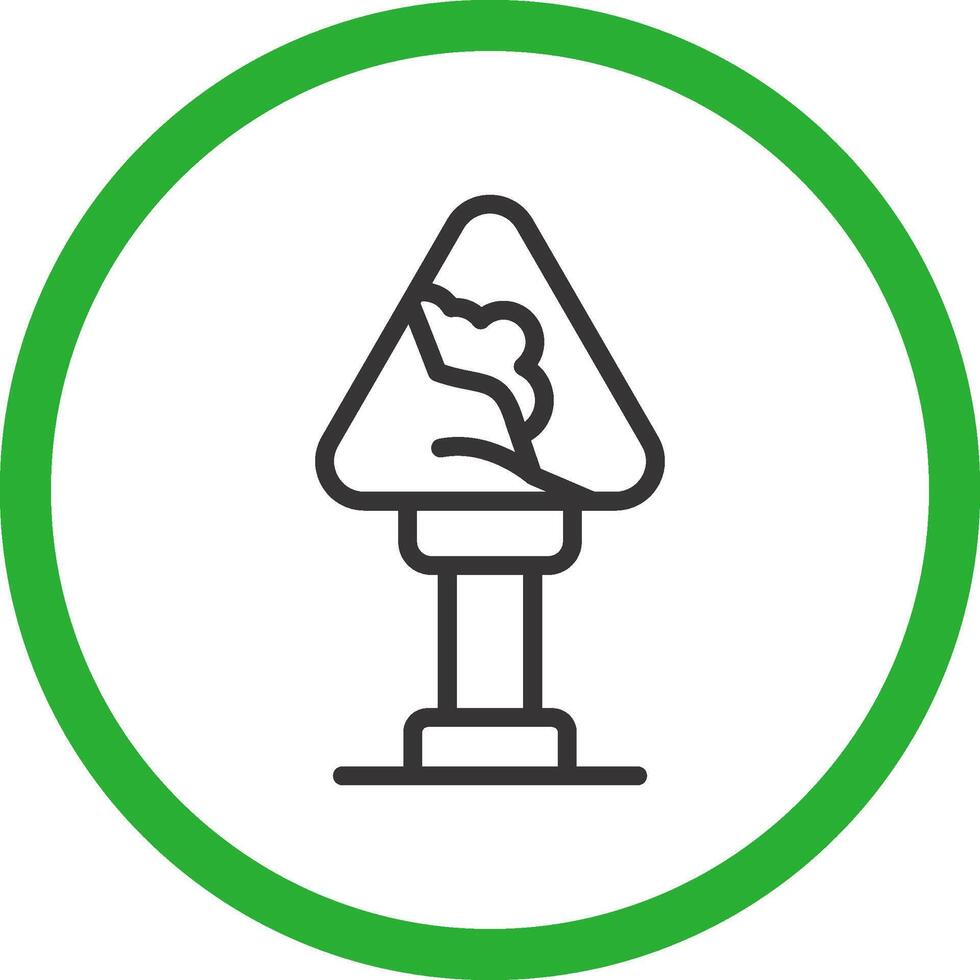 Avalanche Sign Creative Icon Design vector