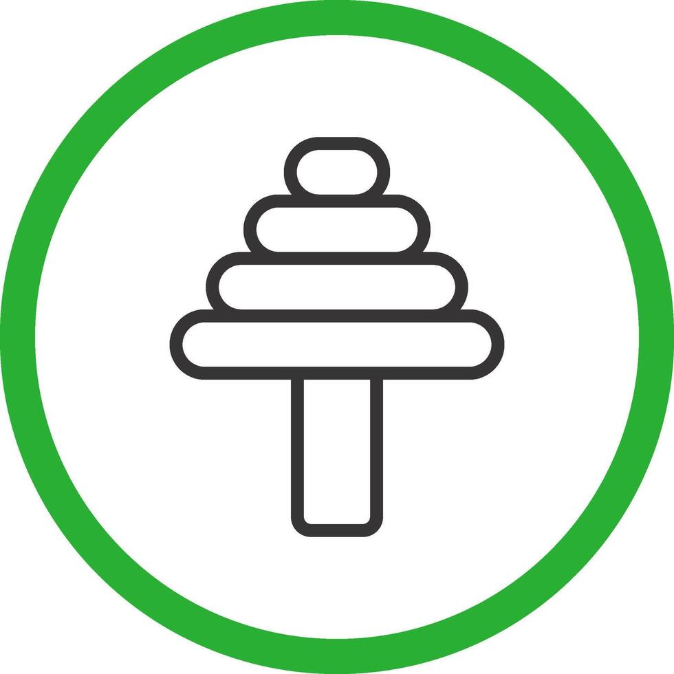 Edge Step Drill Creative Icon Design vector