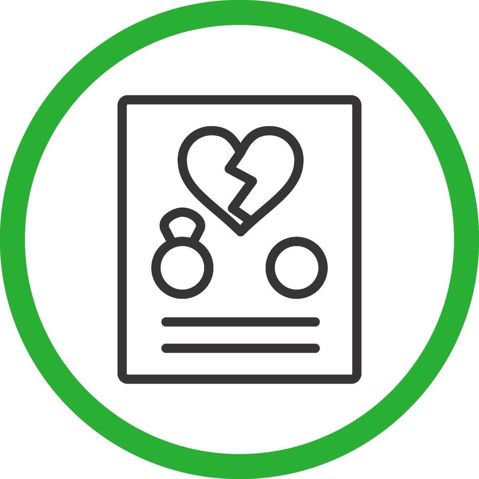 Divorce Creative Icon Design vector
