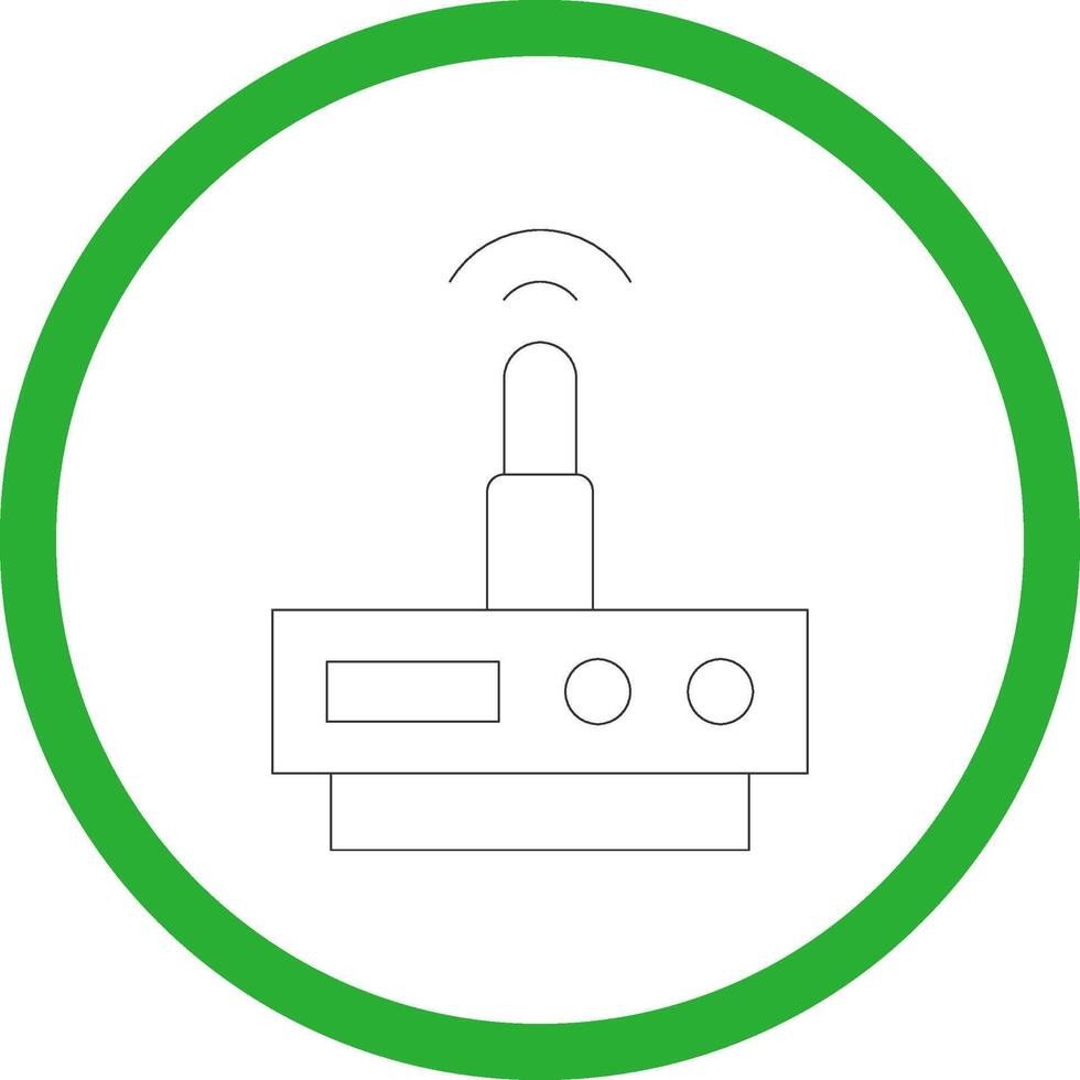 diseño de icono creativo de enrutador wifi vector