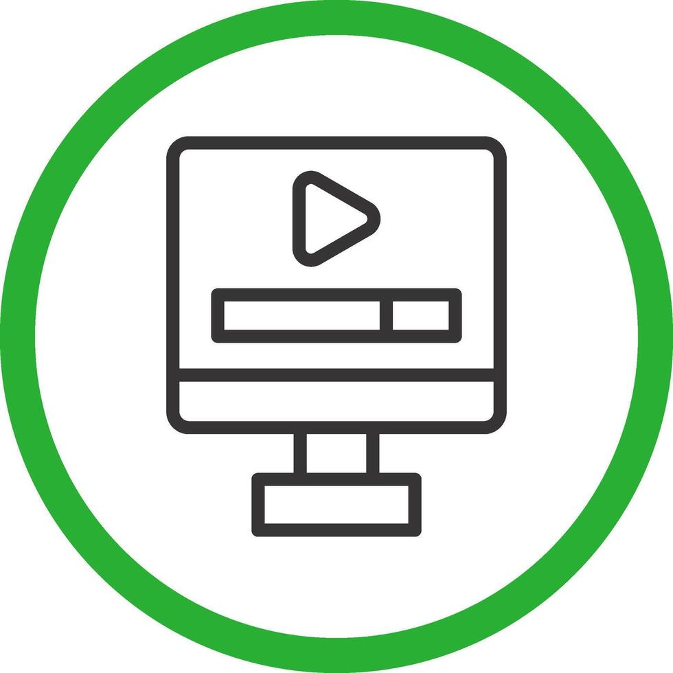 Video Play Creative Icon Design vector