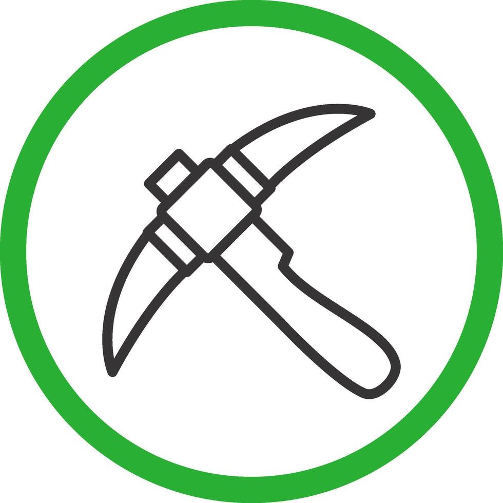 Pickaxe Creative Icon Design vector