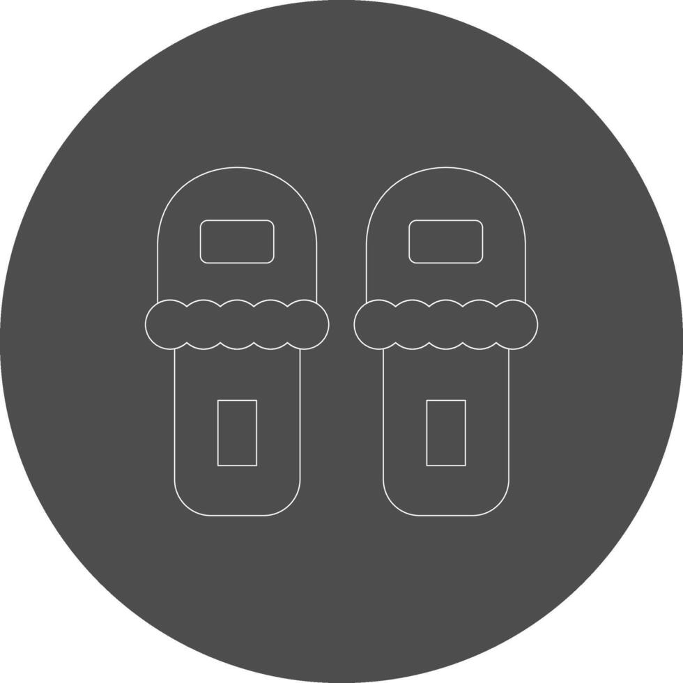 Slippers Creative Icon Design vector