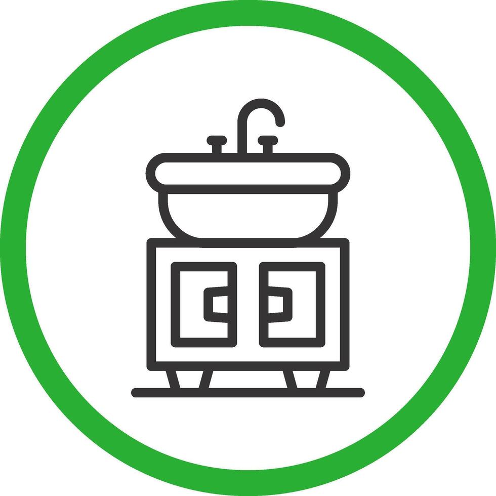 Washbasin Creative Icon Design vector
