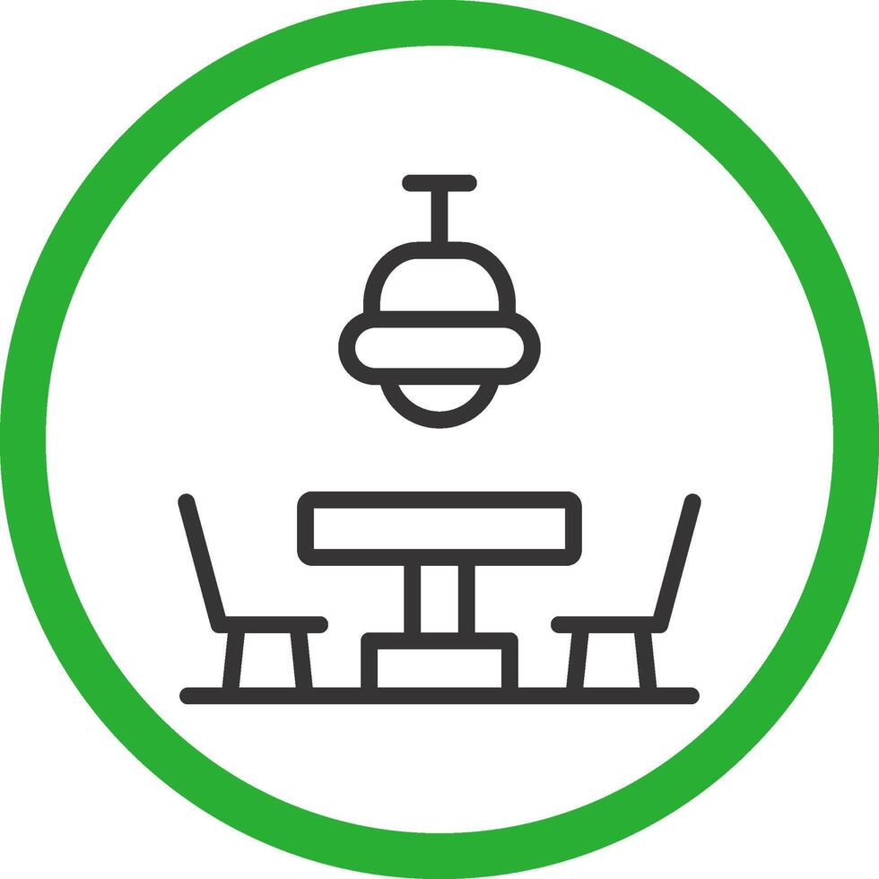 Dining Table Creative Icon Design vector