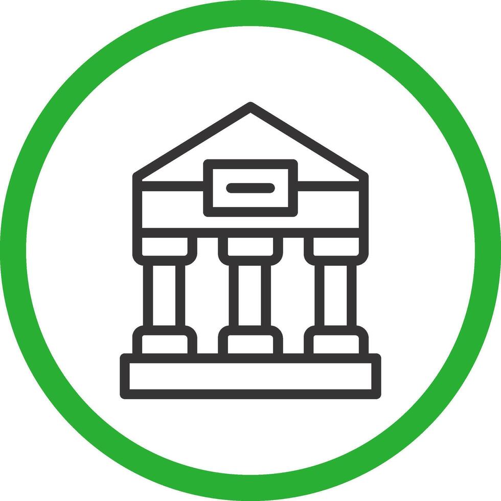 Greek Temple Creative Icon Design vector