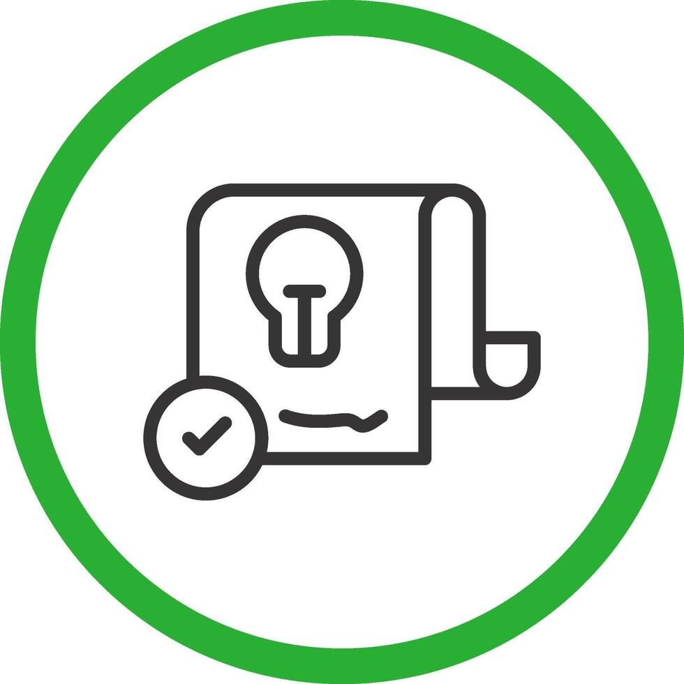 Patent Creative Icon Design vector