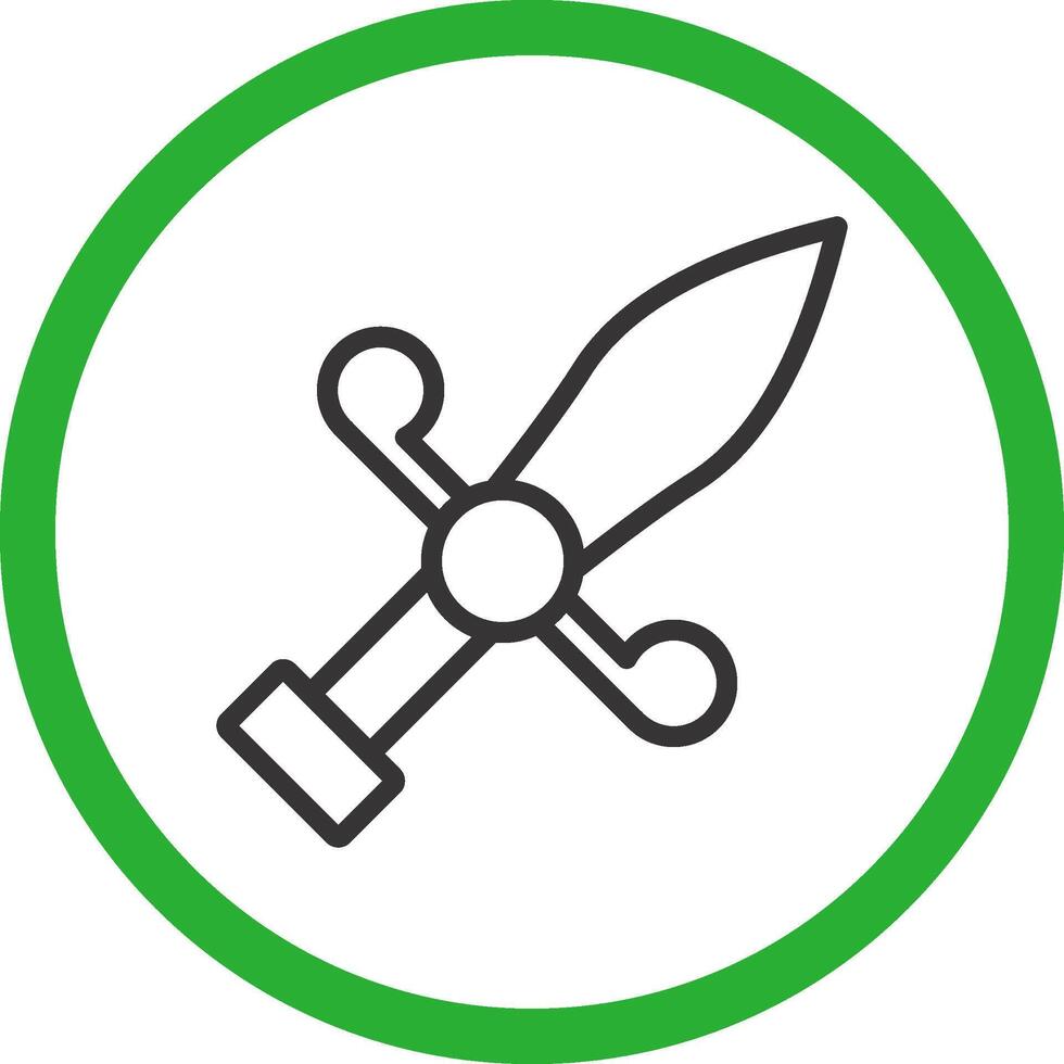 Dagger Creative Icon Design vector