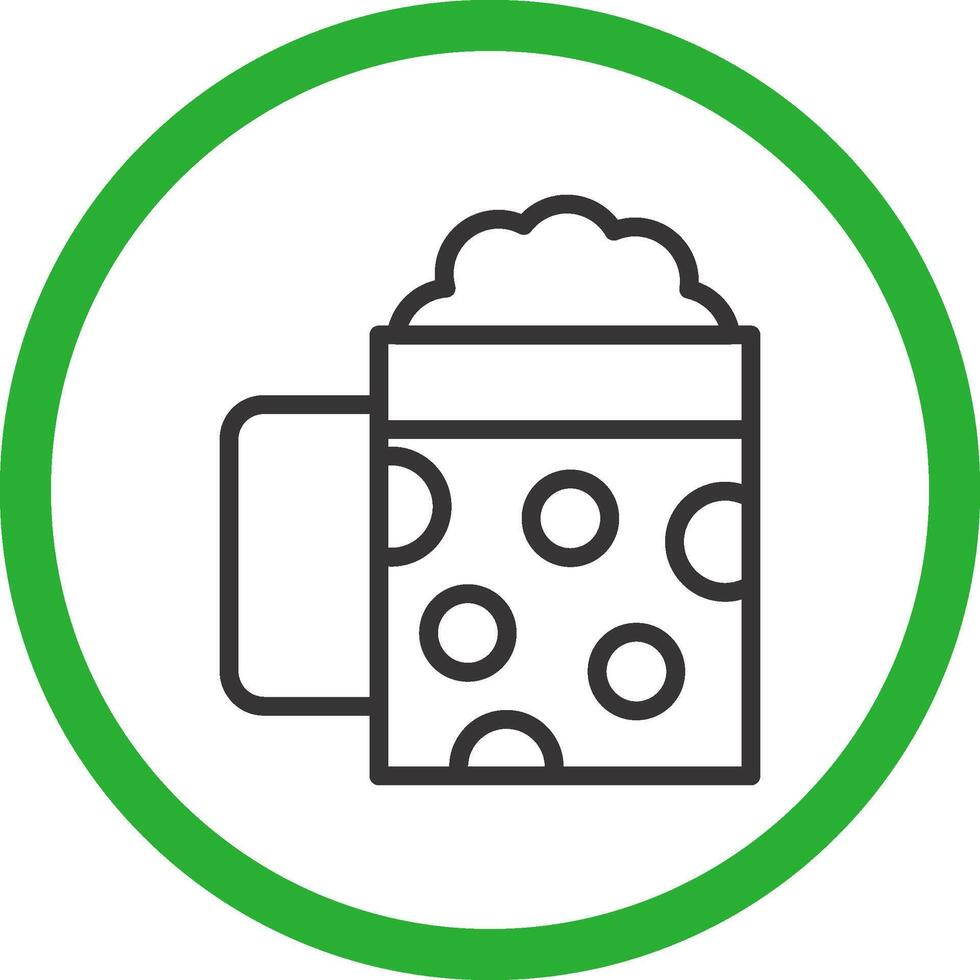 Pint Of Beer Creative Icon Design vector