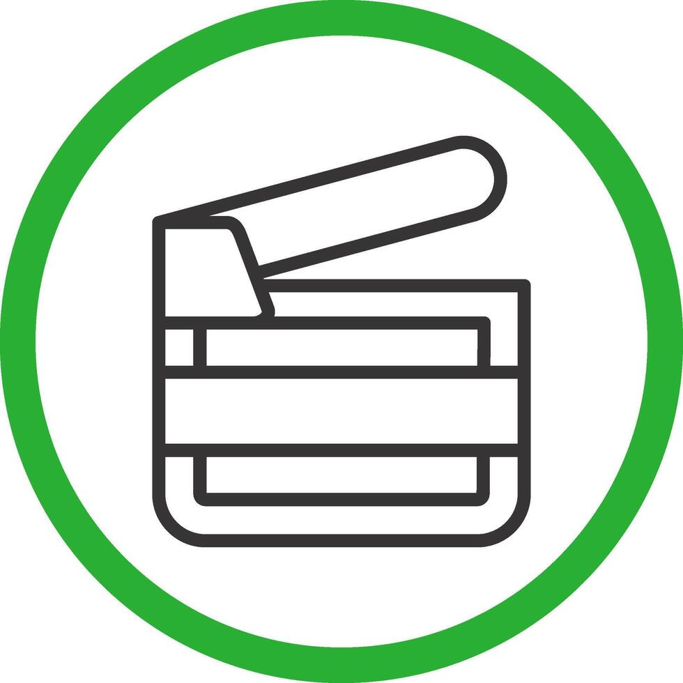 Clapperboard Creative Icon Design vector