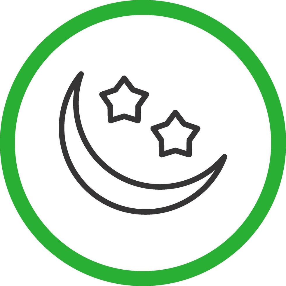 Moon Creative Icon Design vector