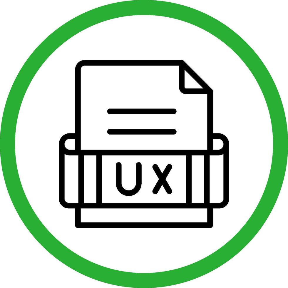 Ux Format Creative Icon Design vector