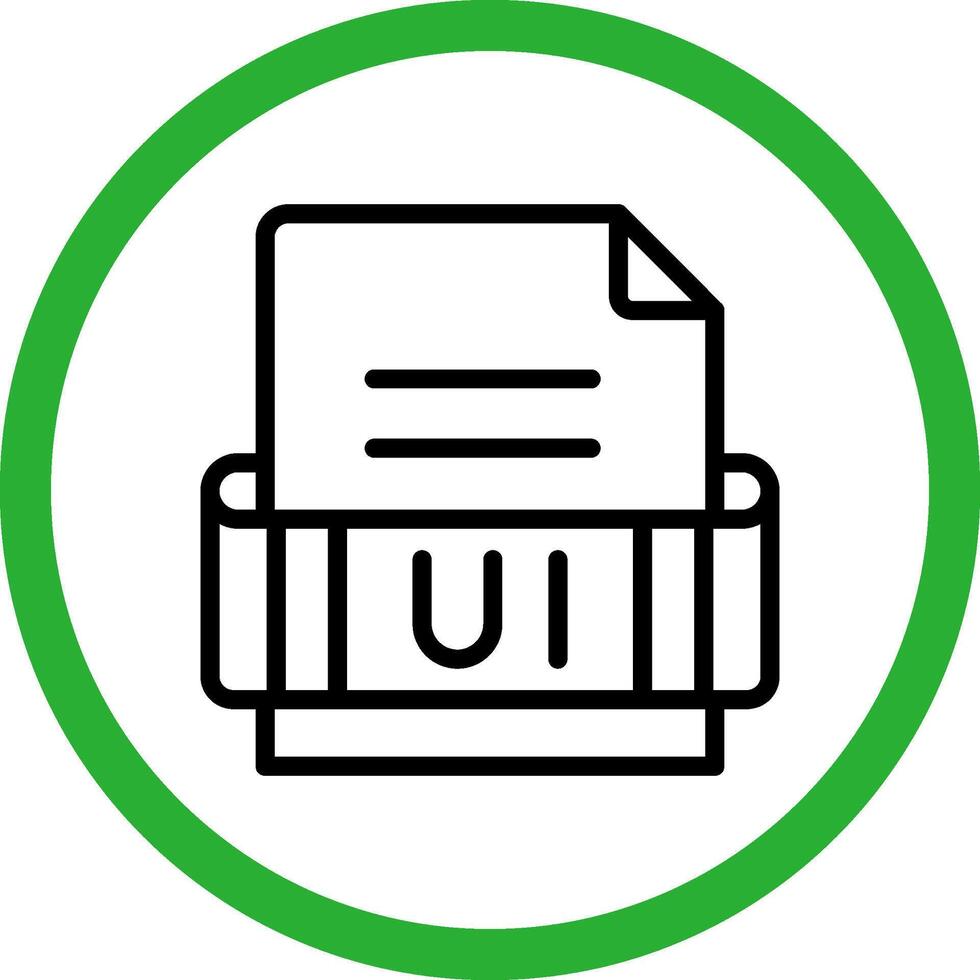 Ui Format Creative Icon Design vector