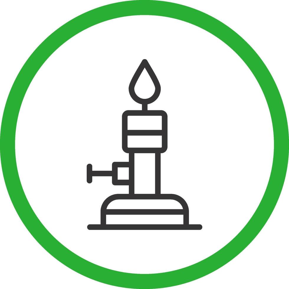 Bunsen Burner Creative Icon Design vector