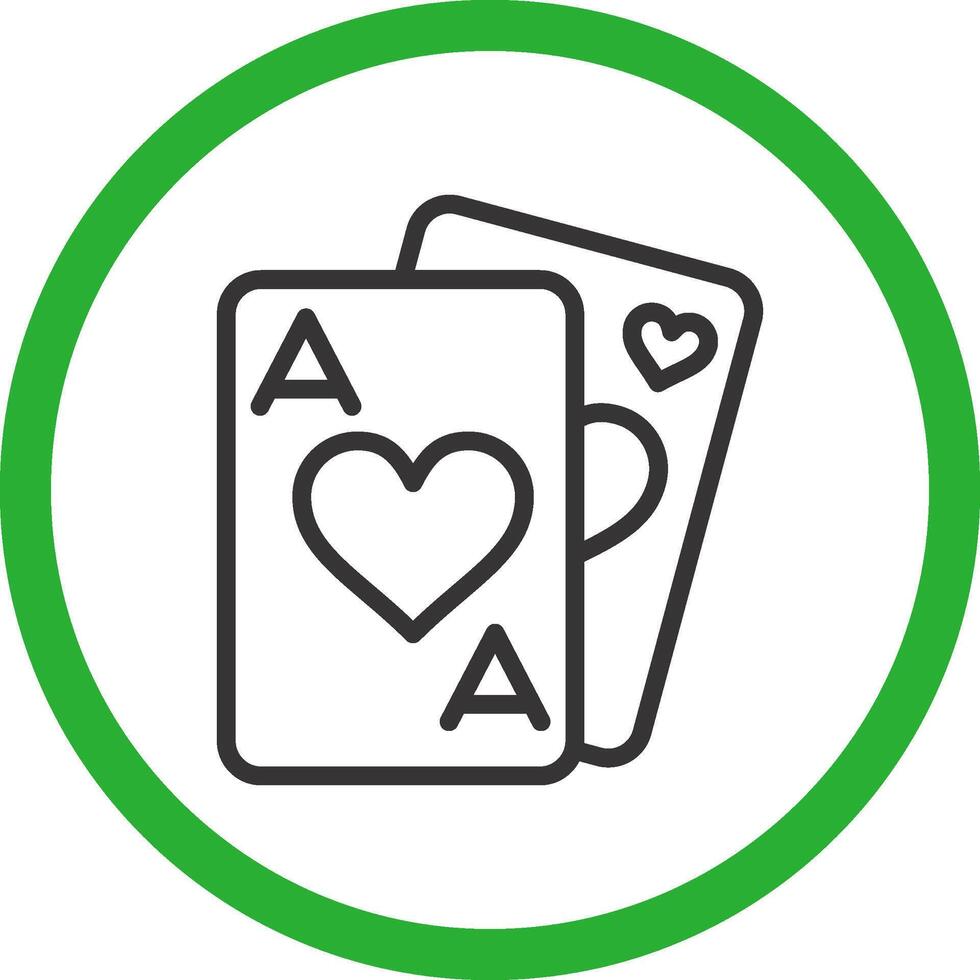 Playing Cards Creative Icon Design vector