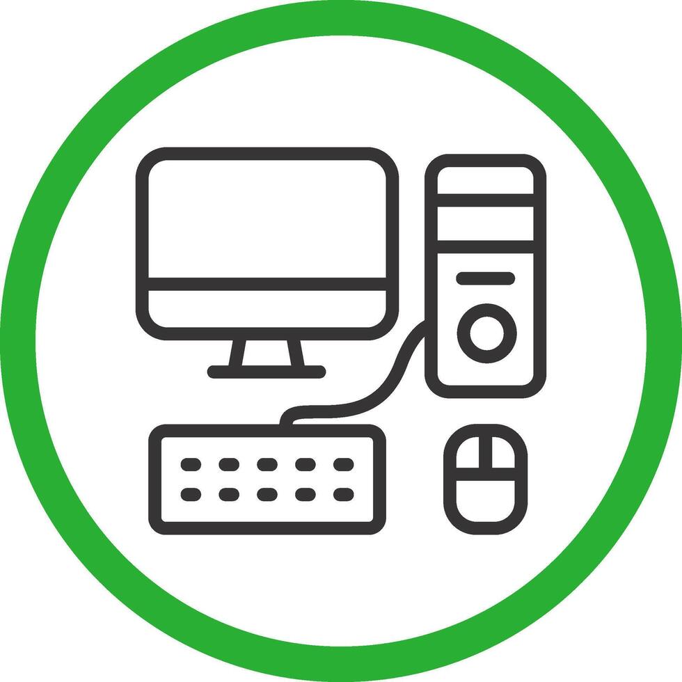 Computer Creative Icon Design vector