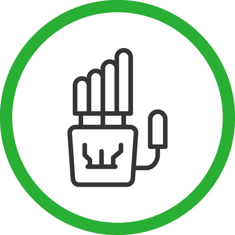 Robot Hand Creative Icon Design vector