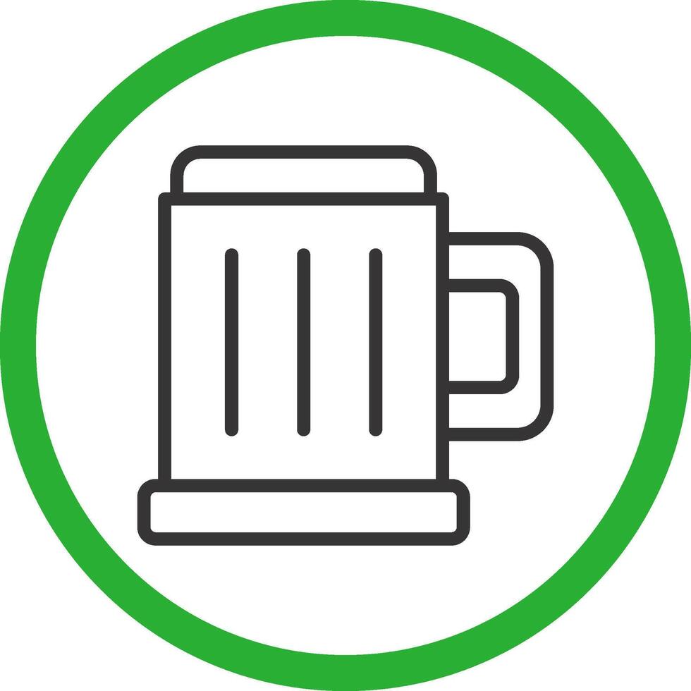 Pint Of Beer Creative Icon Design vector