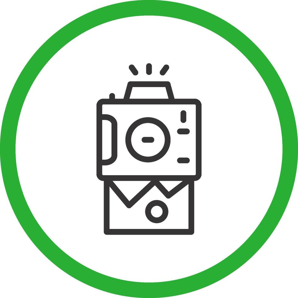 Instant Camera Creative Icon Design vector