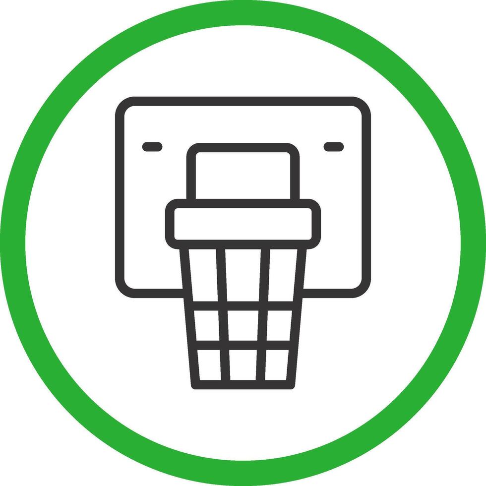 Basketball Hoop Creative Icon Design vector