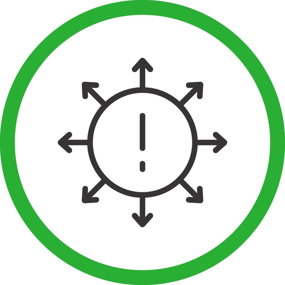 Diversification Creative Icon Design vector