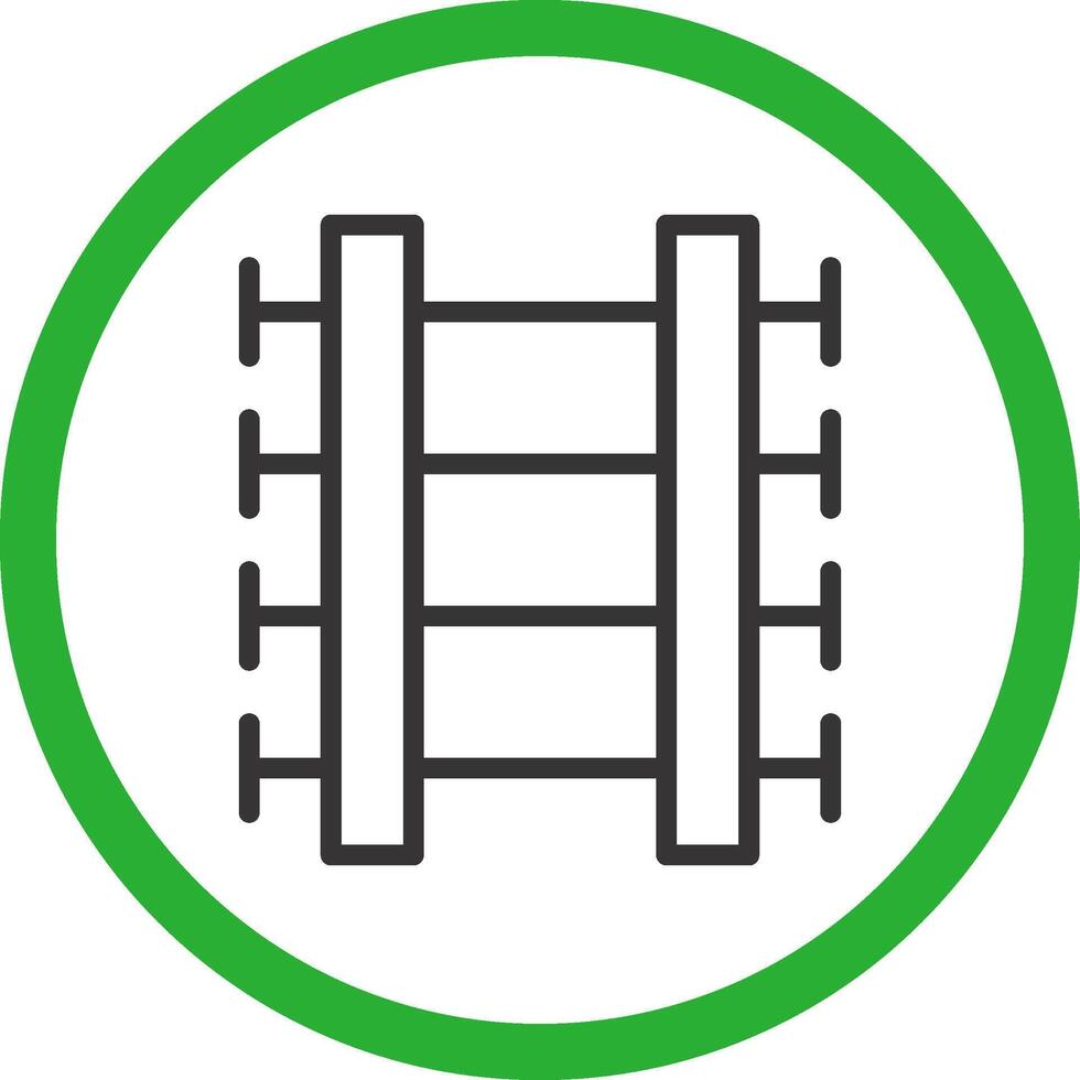 Train Tracks Creative Icon Design vector