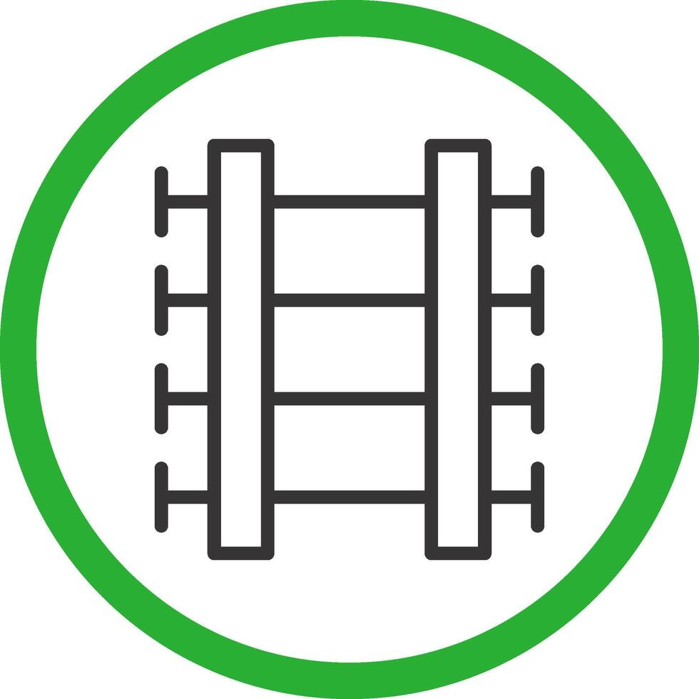 diseño de icono creativo de vías de tren vector