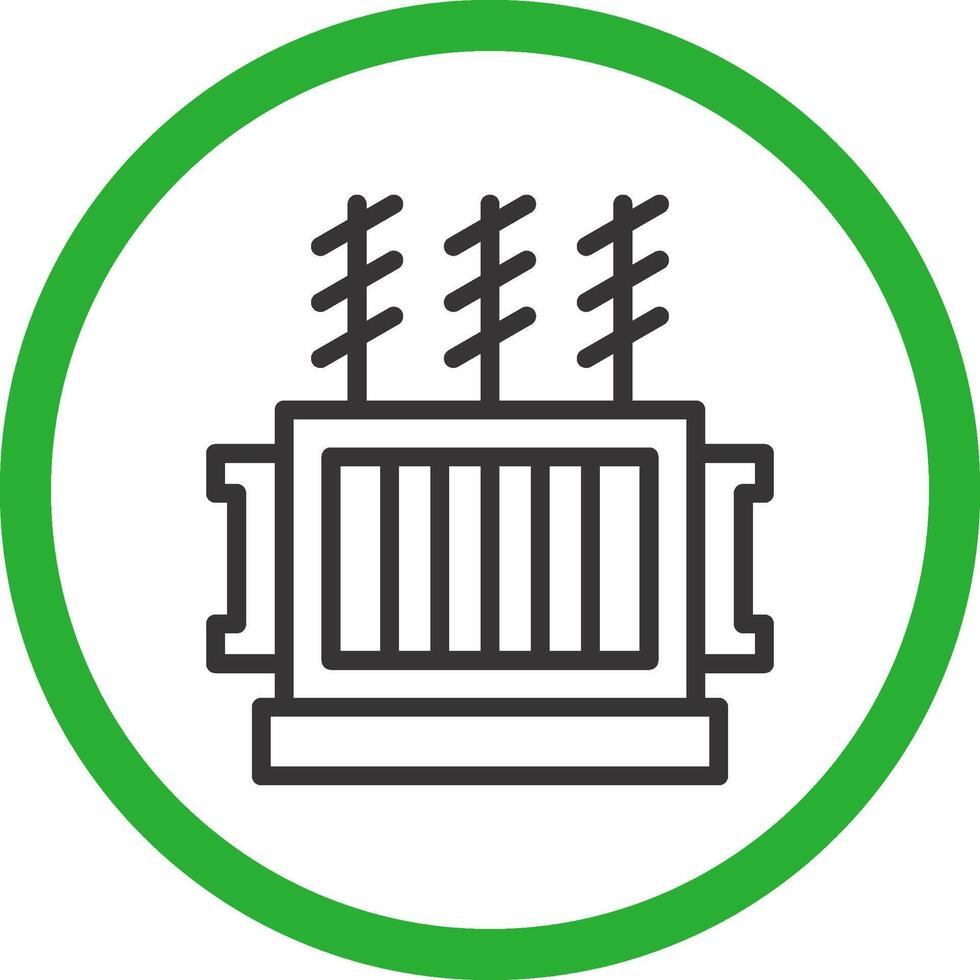 Power Transformer Creative Icon Design vector