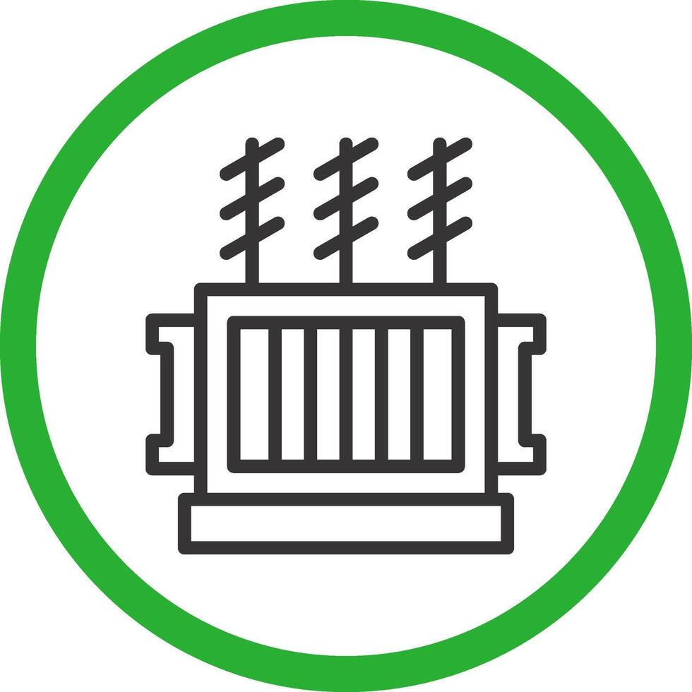 Power Transformer Creative Icon Design vector