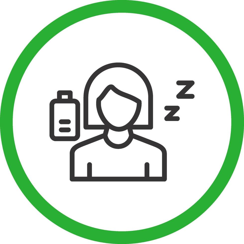 Fatigue Creative Icon Design vector