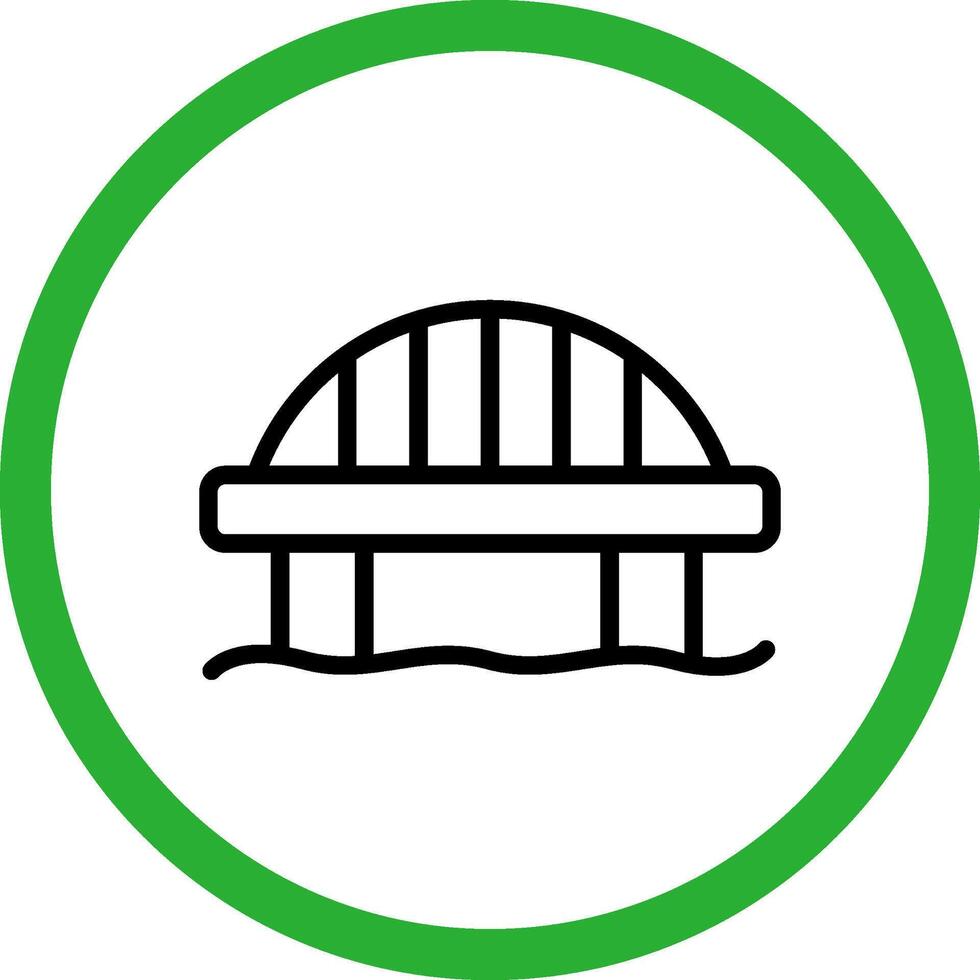Bridge Creative Icon Design vector