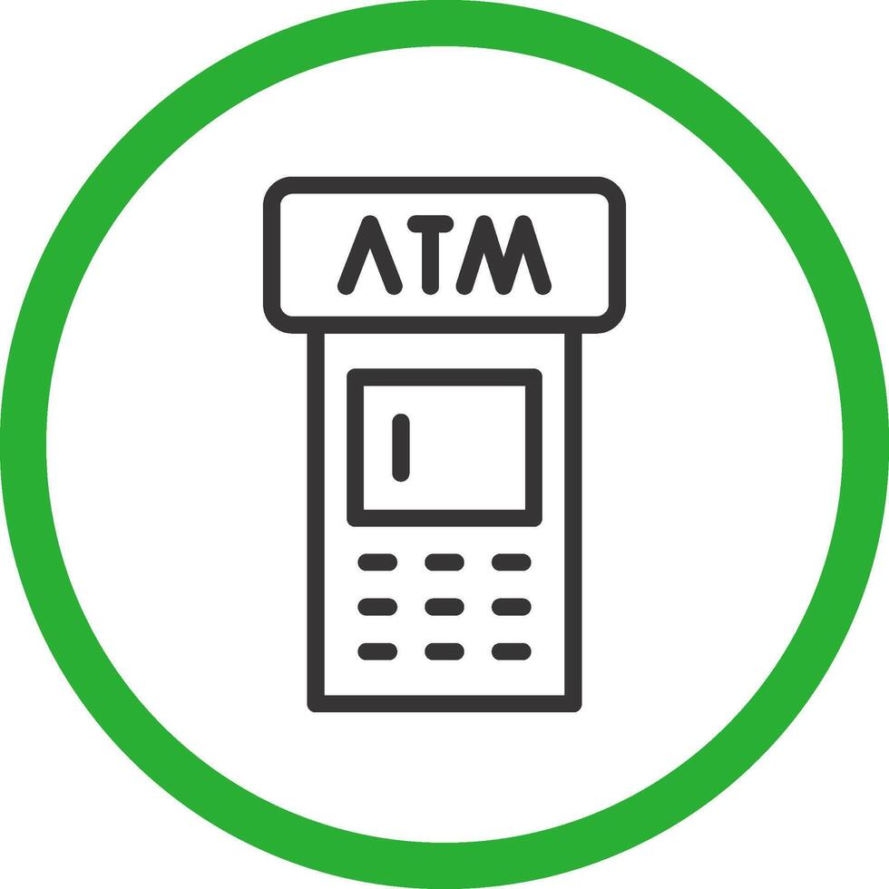 ATM Machine Creative Icon Design vector